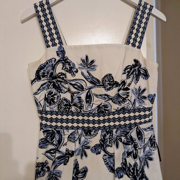 Vince Camuto Fit & Flare Floral Summer Midi Dress 4 EUC - Picture 7 of 16